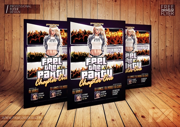 GTA Style Club Flyer PSD