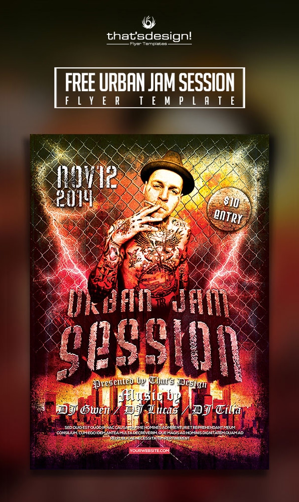 Jam Session Flyer Free Template