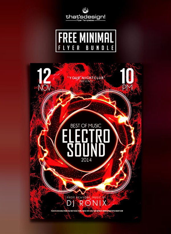 Minimal Free Flyer Template PSD