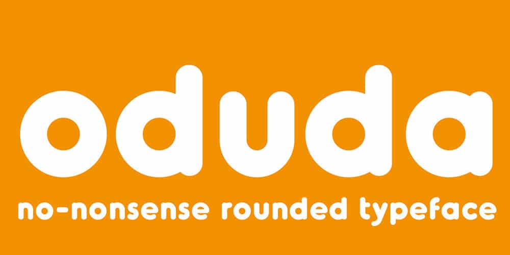 Oduda Rounded Typeface
