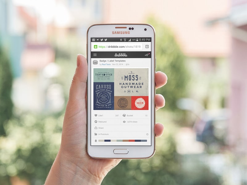 Samsung Galaxy S5 MockUp PSD