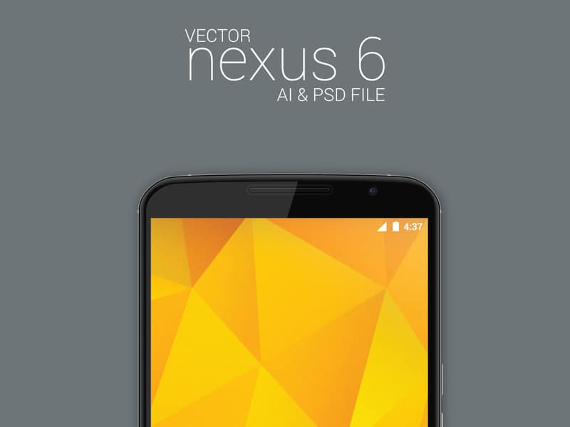 Vector Nexus 6 Model Mockup