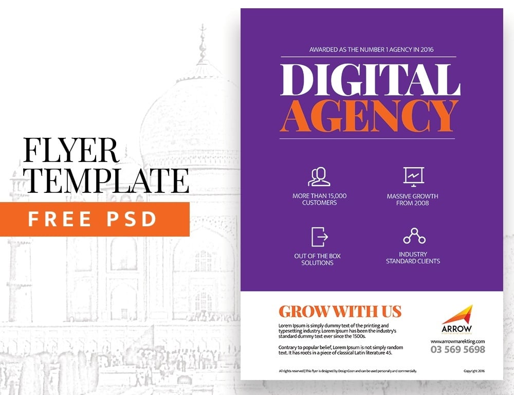 Agency Flyer Template PSD