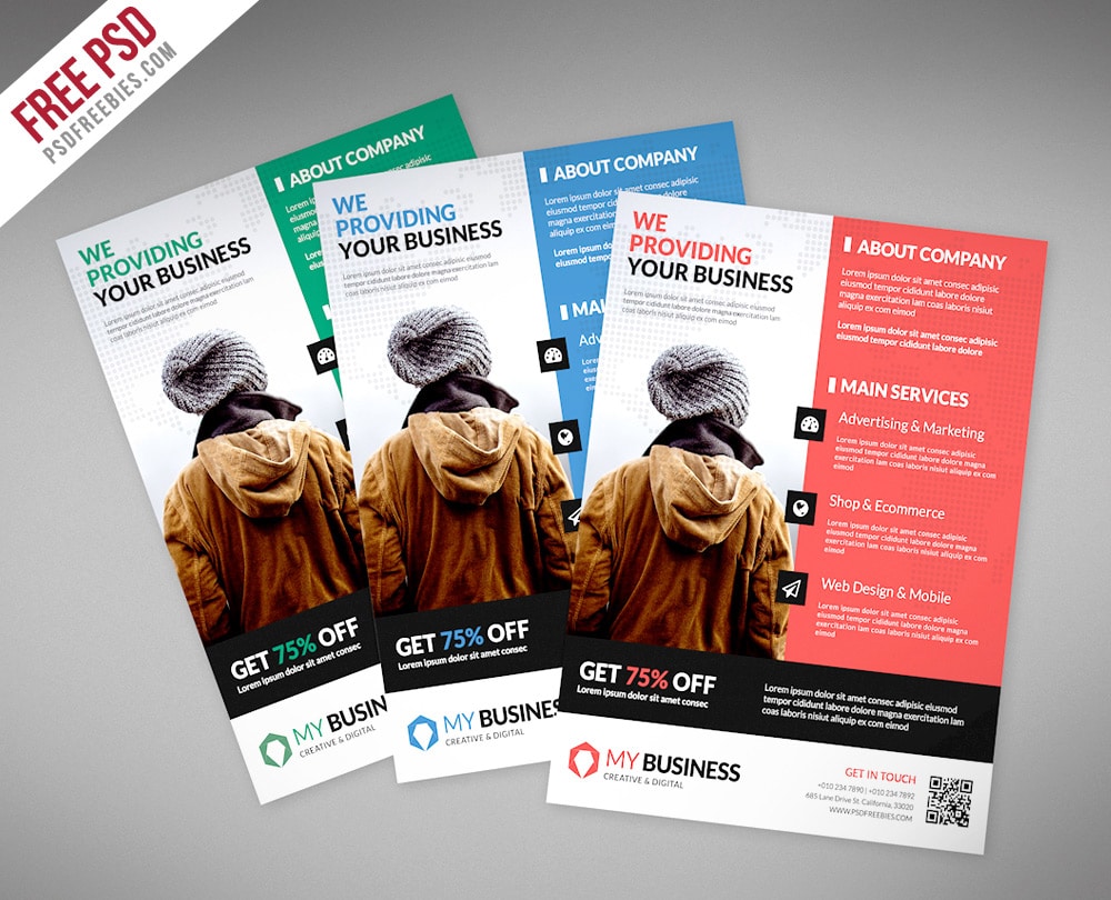 Corporate Business Flyer Template PSD