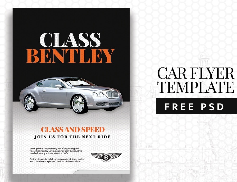 Free Car Flyer Template PSD