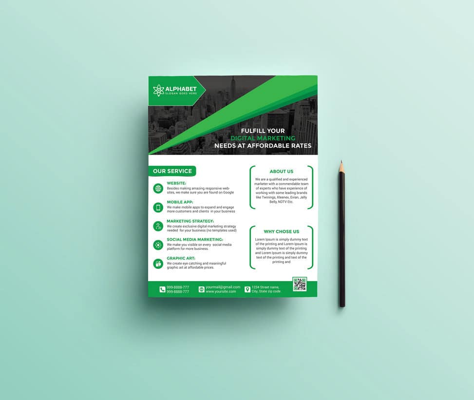 Free Corporate Flyer Template PSD