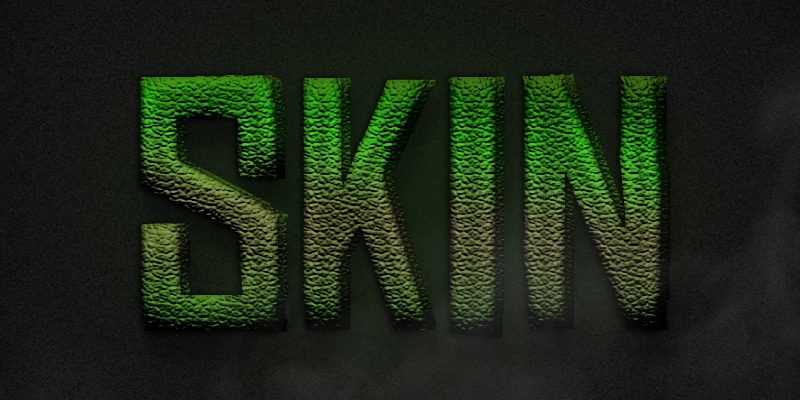 Free Dinosaur Skin Text Effect PSD