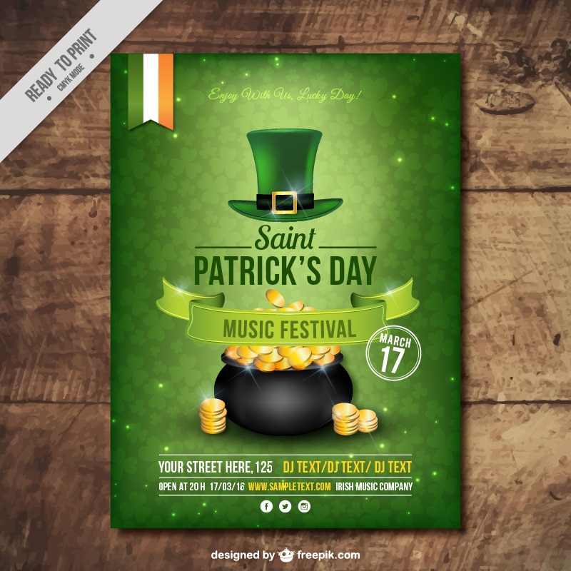 Free Flyer & Poster Templates for St. Patrick’s Day