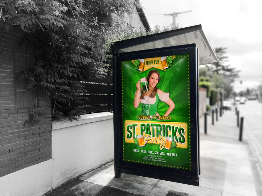 Free St. Patricks Party Flyer PSD