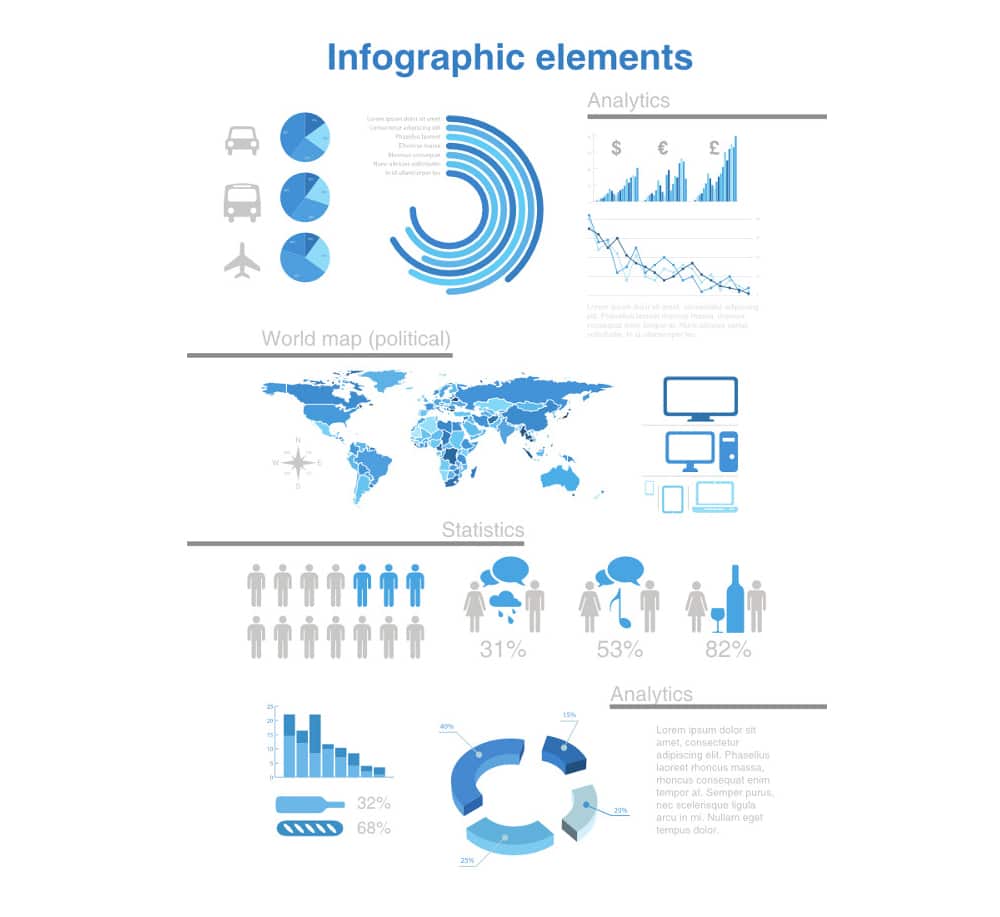 Free Vector Infographic Design Elements