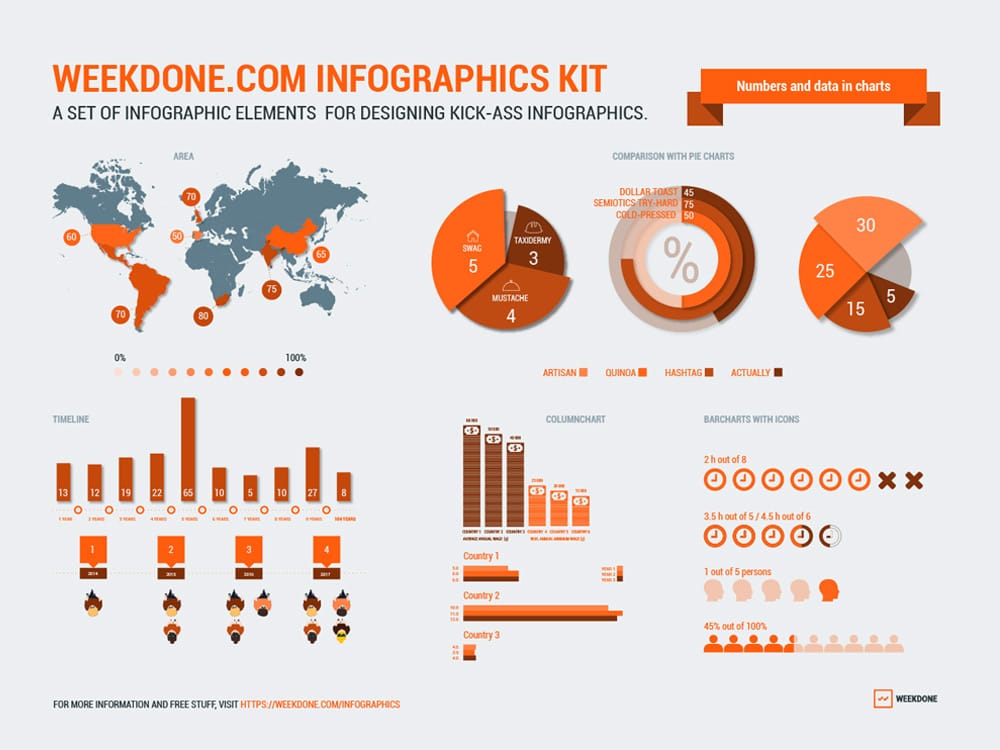 Free Vector Infographic Elements Kit