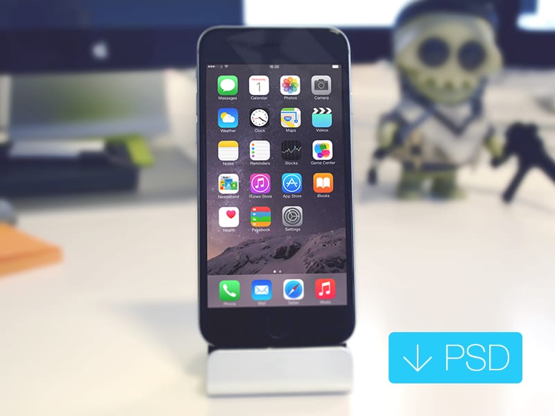 Free iPhone 6 Mockup PSD