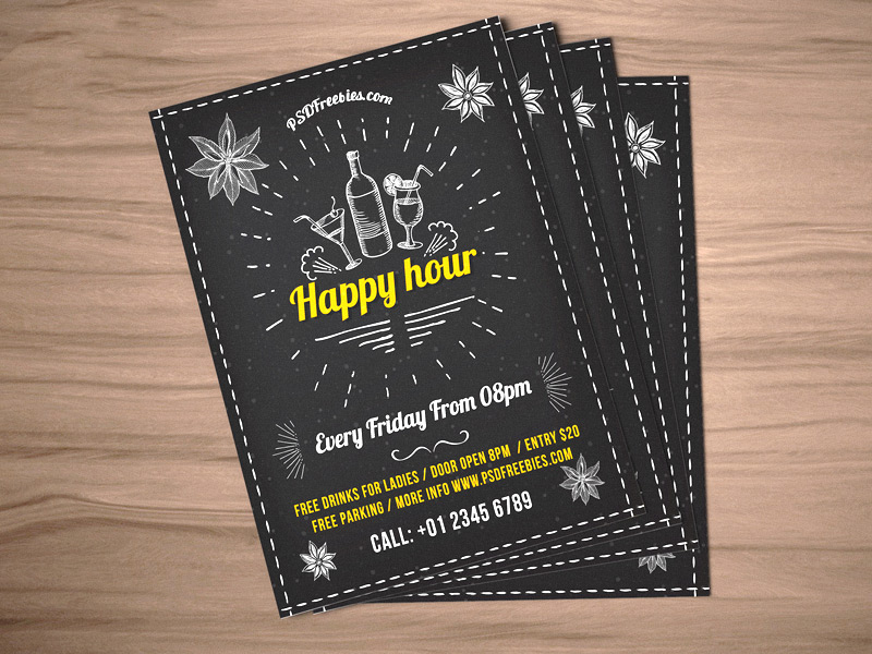 Happy-Hour-Party-Invitation-Flyer-Template-PSD