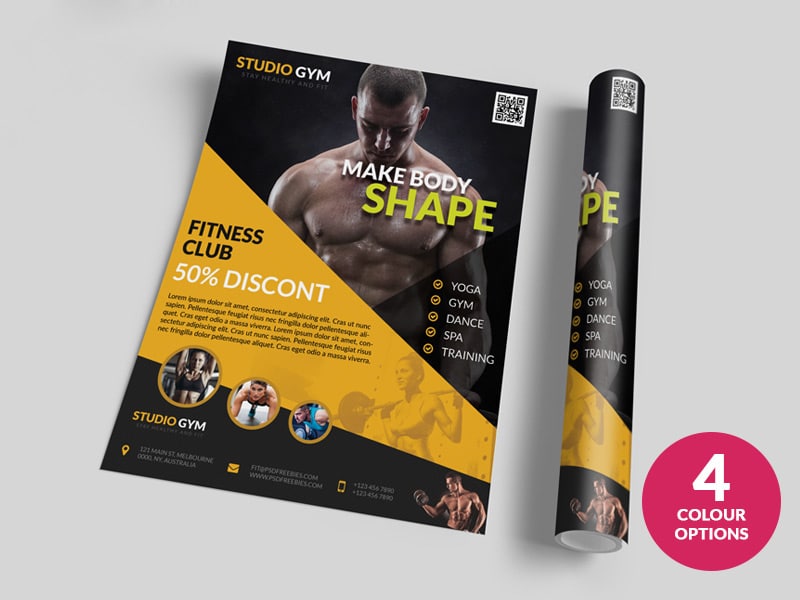 Health and Fitness Flyer Templates PSD