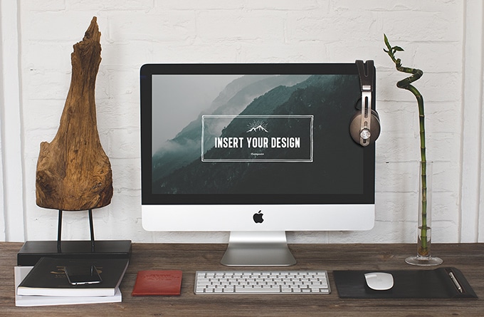 Free Hip Desktop Mock-ups PSD
