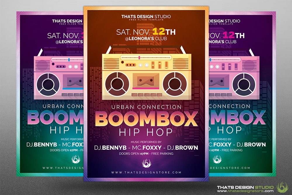 Hip Hop Flyer Template PSD