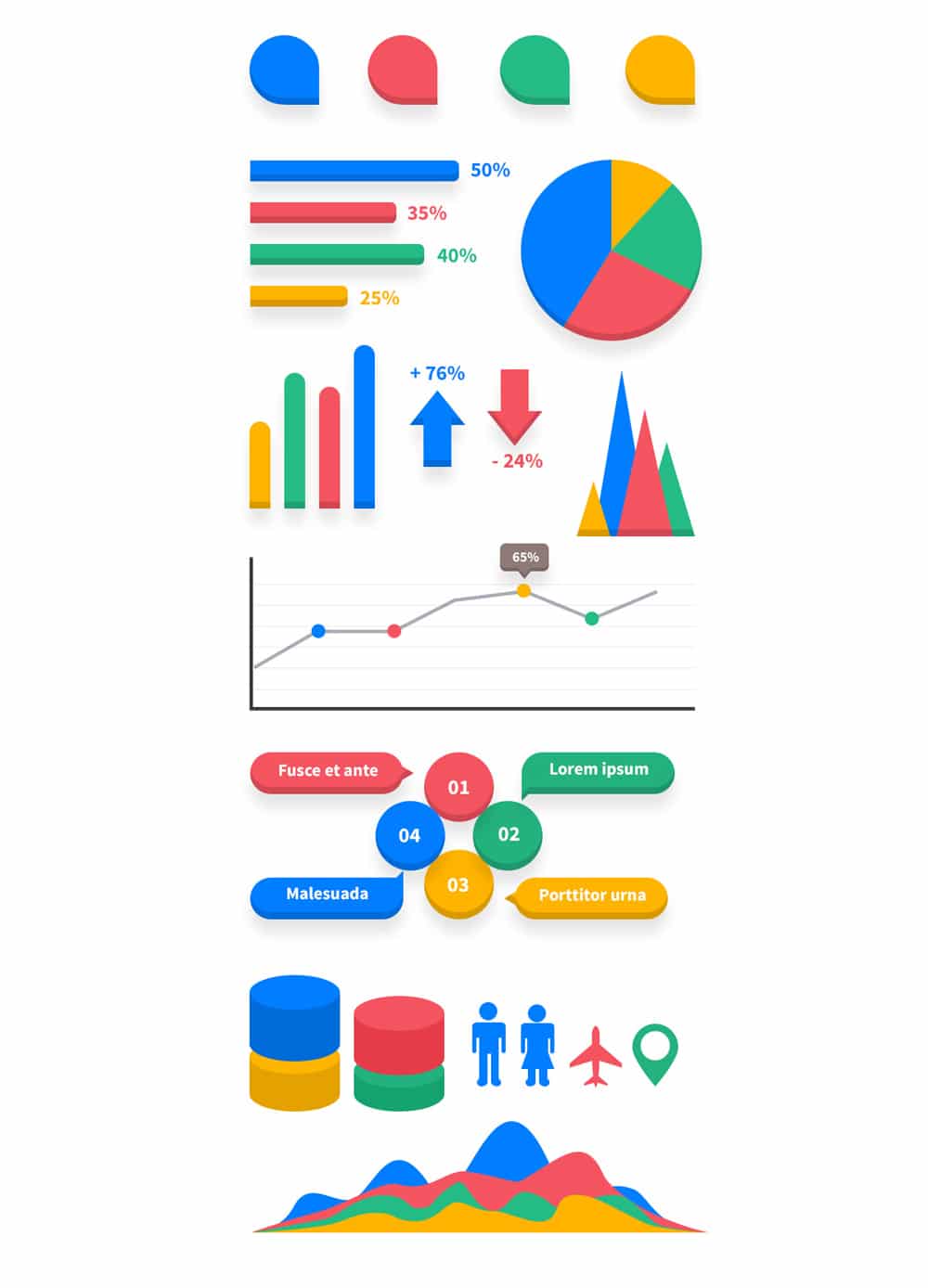Infographic Elements Vector PSD