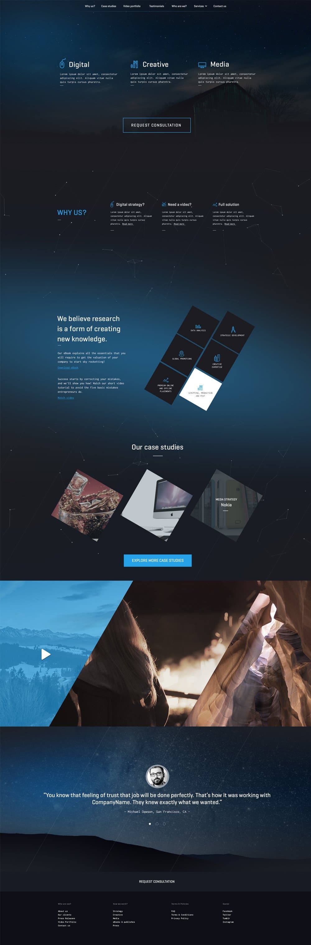 Landing Page Free PSD