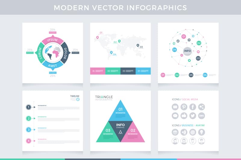 Modern-Infographics-Vector-Pack