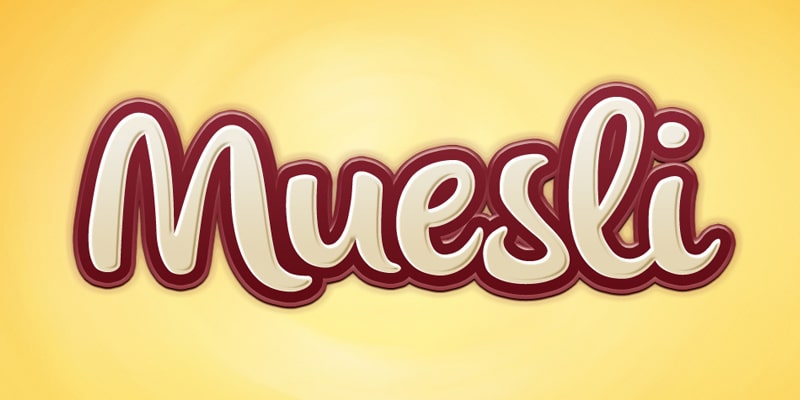 Muesli Text Effect