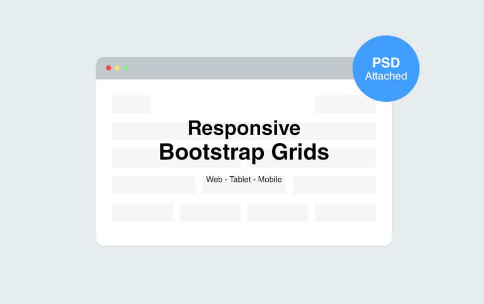 Responsive Bootstrap Grids PSD