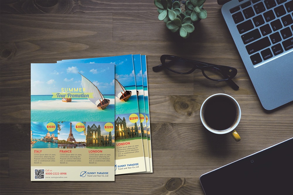Summer Tour Promotion Flyer Template PSD