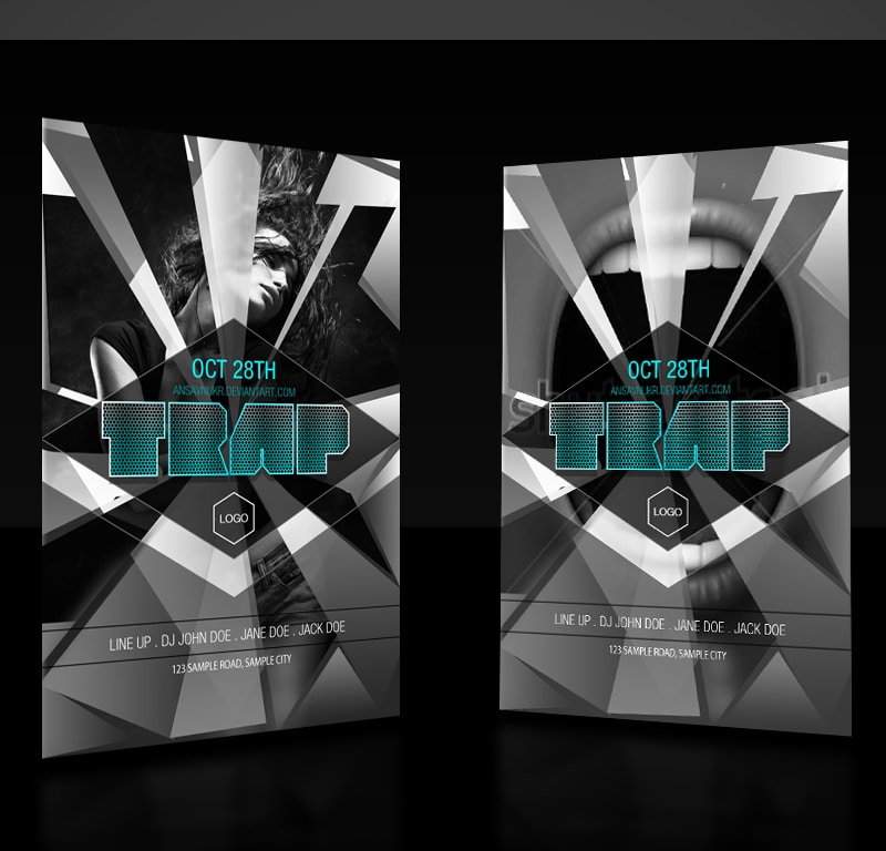 Trap - Free Party Flyer Template PSD