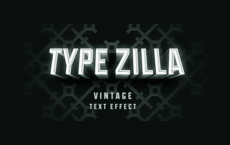 Type Zilla Text Effect PSD