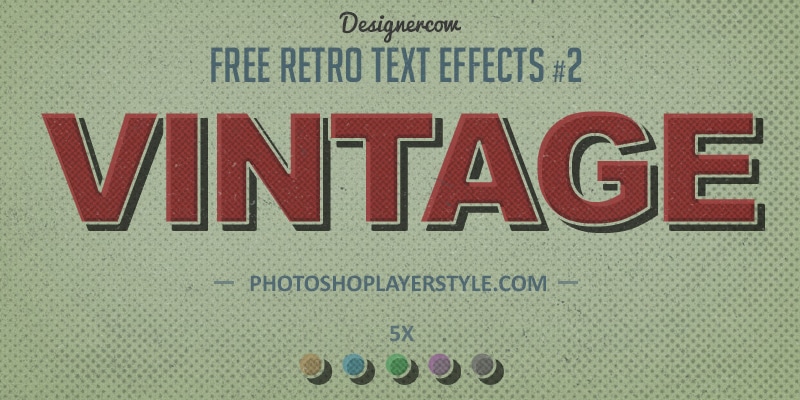 Vintage Retro Text Effect