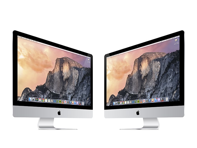 iMac Vector Mockup Template PSD
