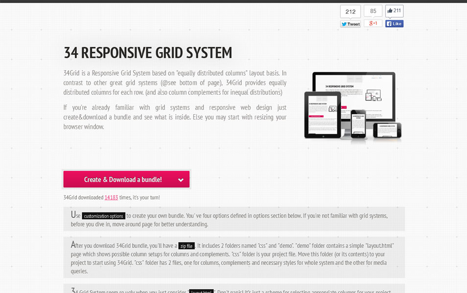 34 Responsive Grid System