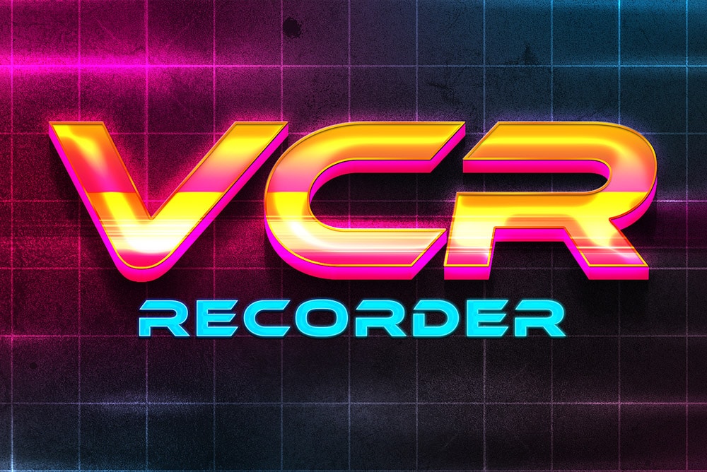 80s Text Effect