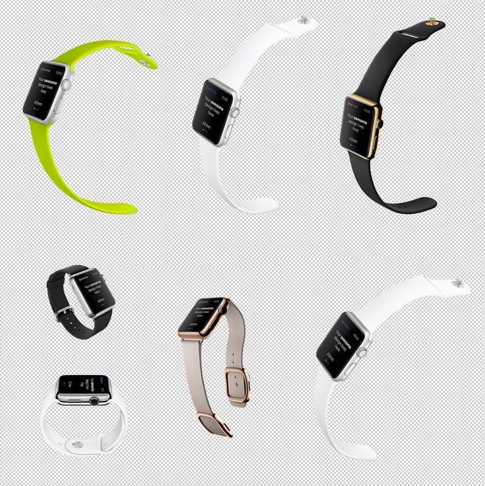 100+ Apple Watch Design Resources (Mockups, UI Kits, Tool)