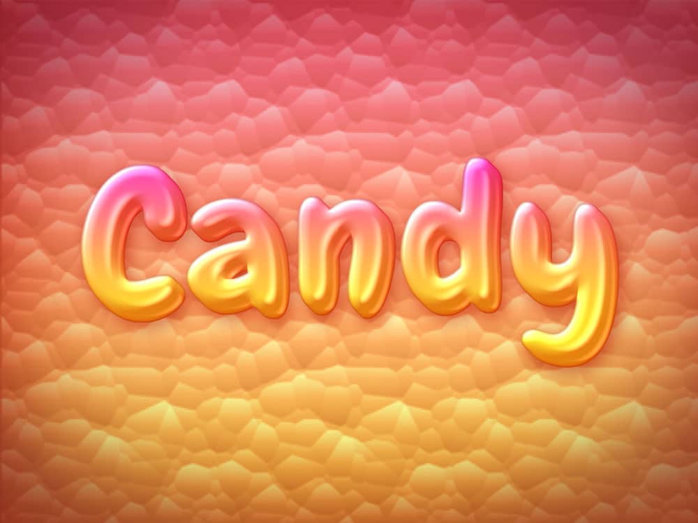 Candy Text Style PSD
