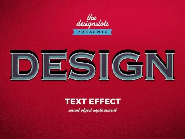 Design Vintage Text Effect PSD