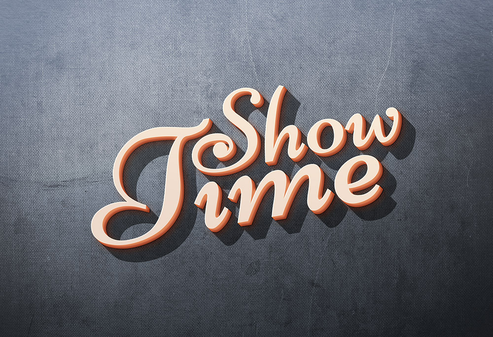 Free 3D Text Effect PSD