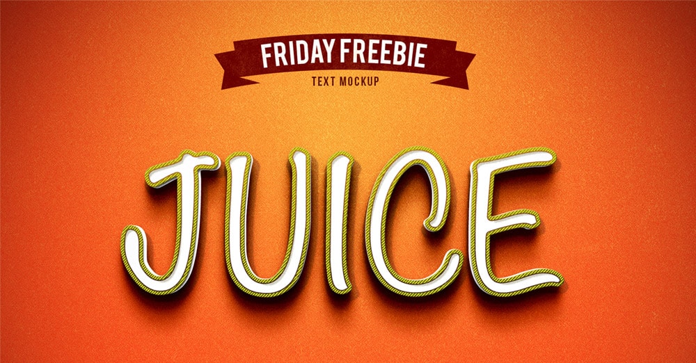 Juice Photoshop Text Effect