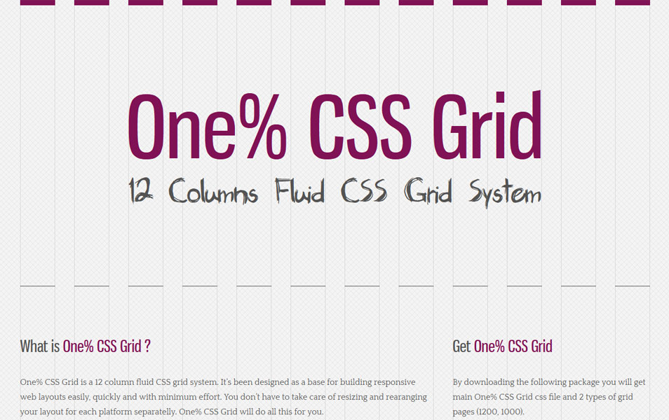 One% CSS Grid