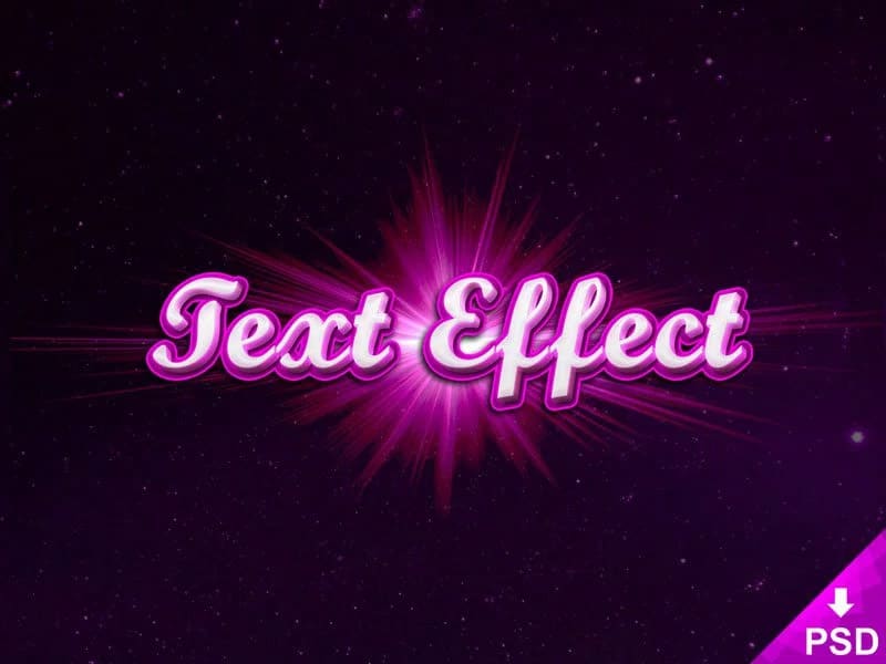 Purple Text Effect