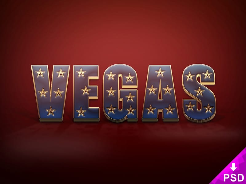 Vegas Text Style PSD