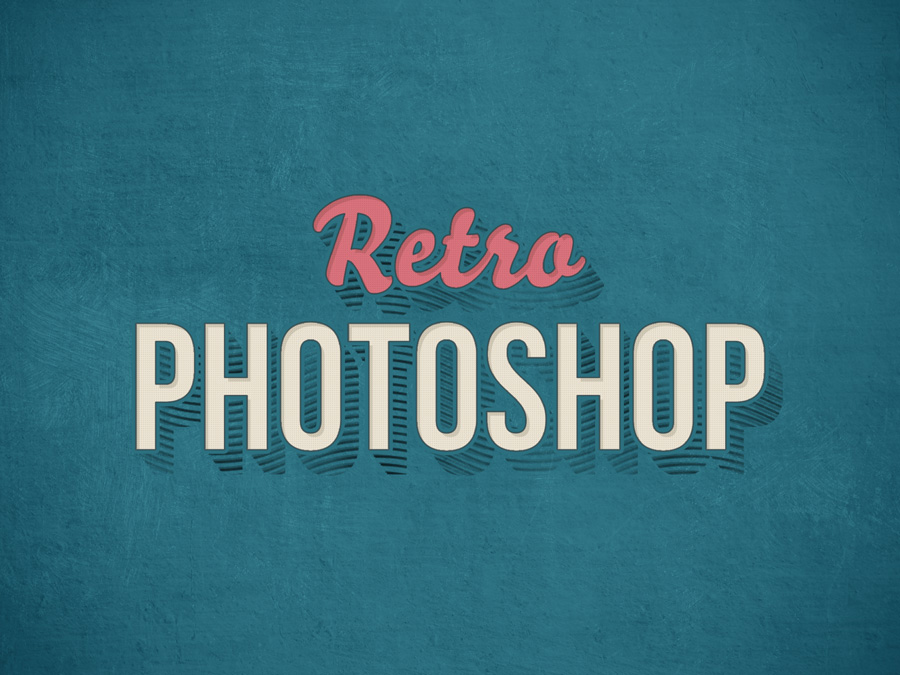 Vintage Photoshop Text Effect PSD