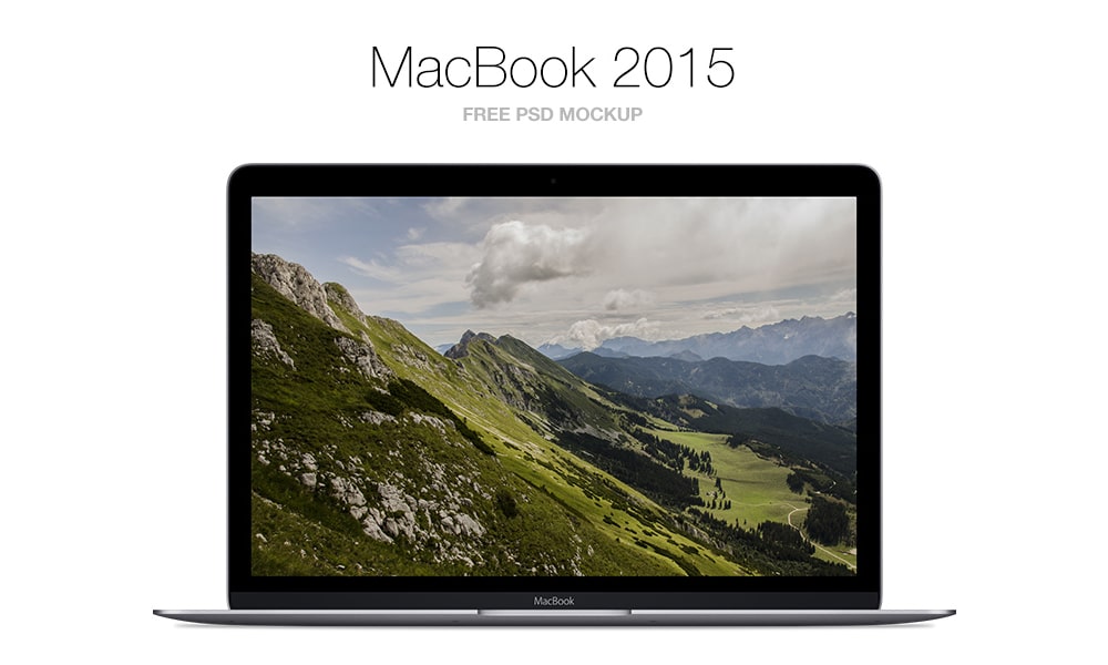 Free MacBook Mockup PSD