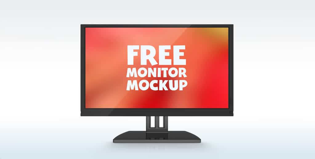 Free Monitor Mockup PSD