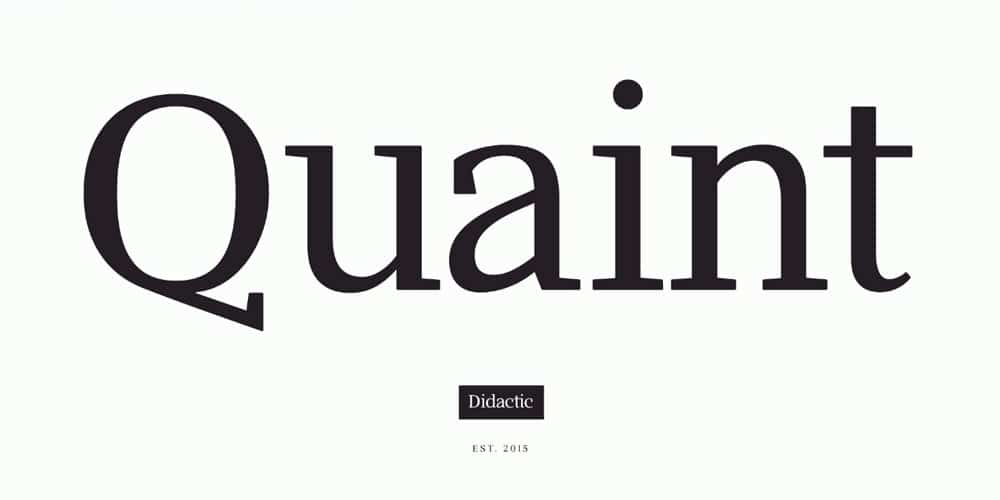 Didactic - Free Serif Font