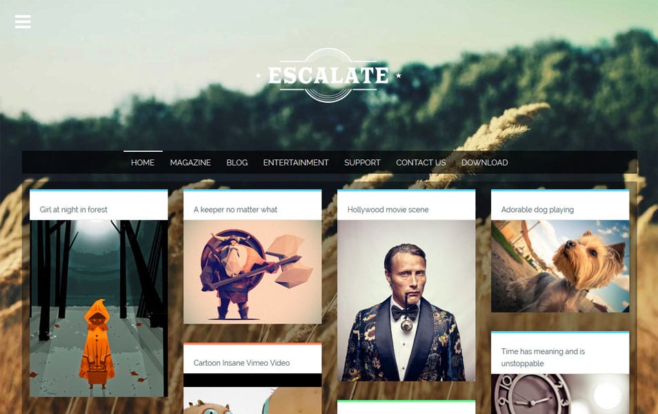 Escalate Responsive Blogger Template