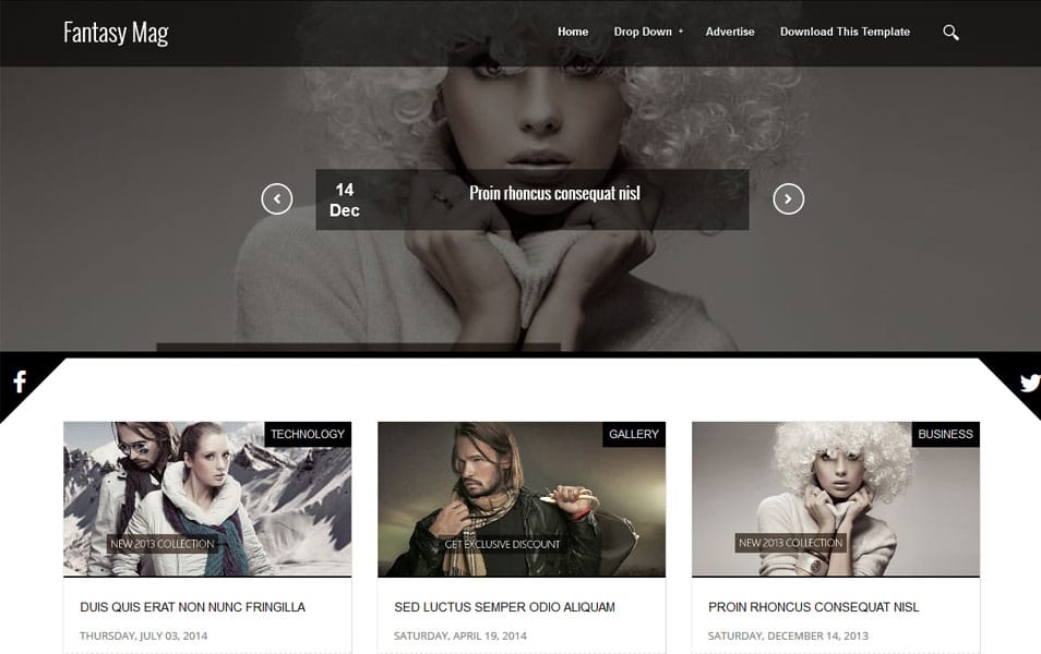 Fantasy Mag Responsive Blogger Template