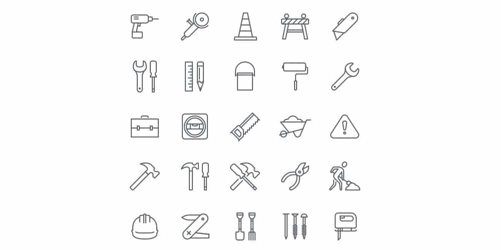 Free Construction Icons for iOS 8