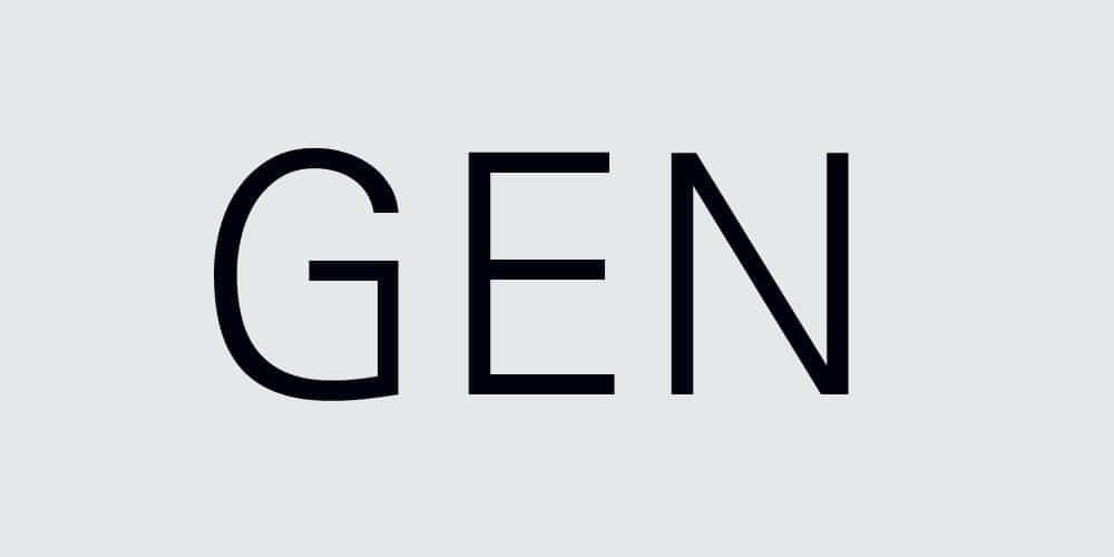 Gen Typeface