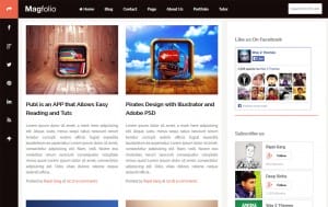 Magfolio Blogger Template