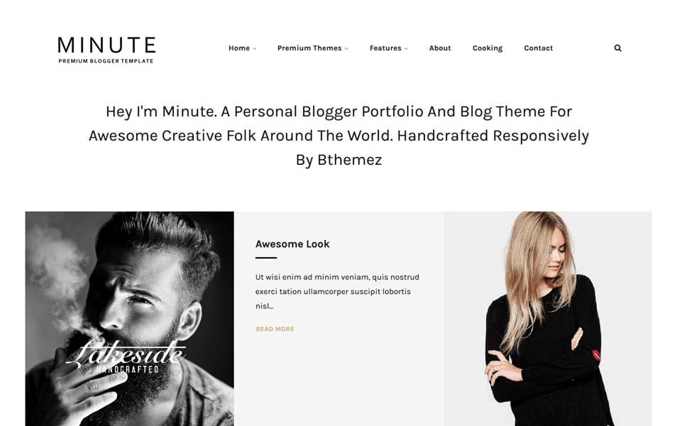 Minute Responsive Blogger Template